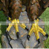 Outdoor Garden Decoration Resin Craft Eagle Fiberglass Animals for Sale thumbnail-5