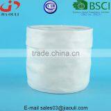 Embossed/ Dimple Design Glazed White Ceramic Garden Pots and Planters thumbnail-3