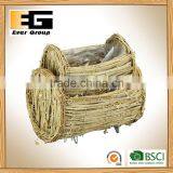 Natural Rattan Flower Pot for Garden Ornaments thumbnail-4