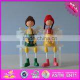 2016 New Design Desktop Wooden Small Craft Doll W02A143 thumbnail-3
