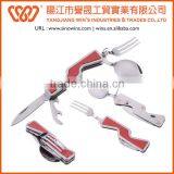 A21-8003 Stainless Steel Foldable Camping Tool With Aluminum Handle Chips thumbnail-5