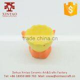 Home Decoration 7.5*6.5*7.5 cm Small Yellow Chicken Shape Ceramic Candle Holders thumbnail-2