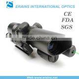 Tactical Compact 1.5-5X32 Riflescope Red/green Illuminated Mil-Dot Reticle With Side Attached Green Laser Scope Combo thumbnail-2