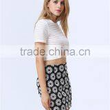 Latest Ladies Elegant Fashion Beautiful Daisy Crochet Lace Mini Skirt thumbnail-5