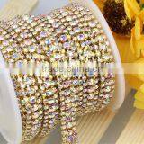 Best Price Strass Rope Rhinestone Cup Chain, Cristal Diamond Chains, Crystals Cupchains for Garment Design thumbnail-1
