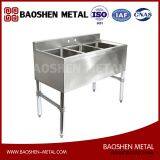 3 Compartment Stainless Steel Commercial Underbar Sink thumbnail-1