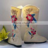 best-selling latest fancy canvas hand embroidered boots