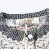 Girls Snowflake Pattern Knitted Christmas Sweater thumbnail-4