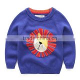 Kids Clothes 2015 Children's Cartoon Lion Sweater Baby Boy Sweater Pullover