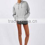 JXY Gray Slounch Hoodie for Women thumbnail-2