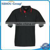 Contrast Twin Stripe Collar Children's Polo Shirts thumbnail-1