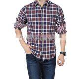 2016 New Style Men's traditional fit plaid flannel shirt