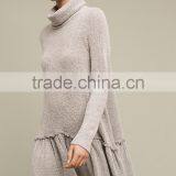 Winter Handmade Knit Wool Ladies Long Sweater Dress thumbnail-1