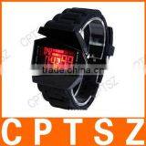 Imported Wholesale Electronics Watch Aircraft Style Colorful LED Silicone Watch thumbnail-1