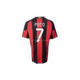 China Wholesale Italian Club AC Milan Pato #7 Robinho #70 Football Home 2010/2011 Jersey Jerseys thumbnail-1