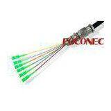 Waterproof Fiber Optic Patch Cord , 6 Cores Indoor Outdoor Armored Cable Jumper