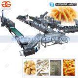 Línea de producción de papas fritas | Planta de fabricación de patatas fritas congeladas