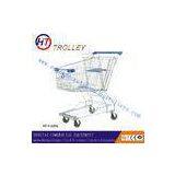 Portable Zinc Coated Retail Shopping Trolleys For Metro Mart 100L thumbnail-1