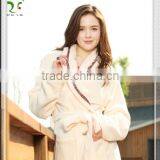 High quality Velvet terry bathrobe spa bathrobe