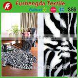 China Goods Wholesale 100%polyester Faux Fur pv Plush Fabric Animal Design