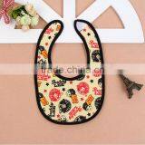 Colorful Stripe EVA Bib 100% Cotton Waterproof Polyester Baby Bibs thumbnail-2