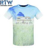 Free Printing 100% Polyester Short Sleeve T-shirt thumbnail-5