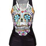 Modern Style Simple Design Lady Skull Rock T-shirt thumbnail-2