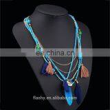 New Fashion Feather Women Necklace Beaded Necklace Chains Jewelry thumbnail-3
