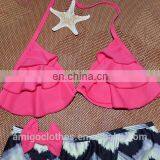 Three Layer Pink Sexy Women Bikini Set Trendy Swimsuit Swimwear thumbnail-2