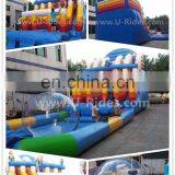 Funny Rainbow Giant Inflatable Water Parks Amusement Park Inflatable Water Slide For Sale thumbnail-5