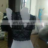 Cheapest Price Factory Transparent Black Women Lace Camisloe Bra thumbnail-2