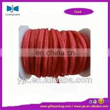 Polyester red plat cord with logo printing
