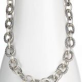 Sterling Silver Jewelry Oval Link Chain Necklace(N-040)