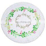 100% Polyester Round Beach Towel Multicolor Custom thumbnail-2