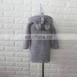 High Quality Bear Face Design Baby Hooded Bath Robe,super Soft Bathrobe for Babies thumbnail-5