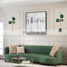 Скандинавский постмодернистский минималистичный креативный ночниковый настенный ламп-стена с тремя стеклянными головками для спальни thumbnail-2