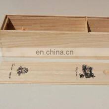 Factory Price Pine Paulownia Single Wooden Wine Box thumbnail-4