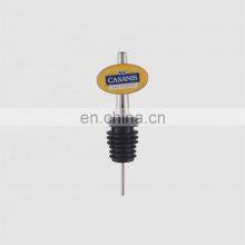 Factory Direct Classic Milk Stainless Steel Silicone Rubber Whisky Wine Bottle Pourers With Logo