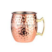 Hot Sale Popular Hammer Moscow Mule Mug Cup Cocktail Wine Beer Copper Coating Mule Mug Outdoor Portable Travel Cup thumbnail-2