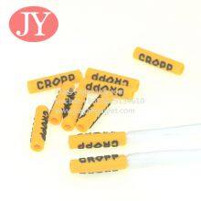 Soft Silicone Plastic Aglet Flat Cotton Drawstring With Silicone Shoe Lace Buckle Shoelace Aglet thumbnail-2