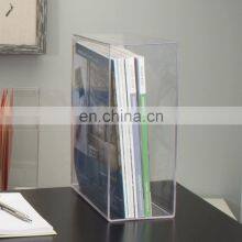 Clear Acrylic Magazine Holder for Office, Home thumbnail-4
