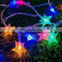 2021 New Product Ideas Solar Christmas Star Lights Led Fireworks Controller Ornaments Lights Pendant House Wreath Light thumbnail-2