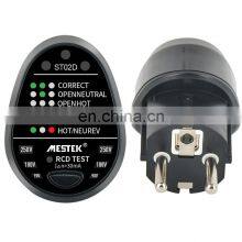 Mestek High Quality Wall Socket Electricity Test Smart Single European Black Socket Indoor Outdoor Outlet Electrical Plug Socket thumbnail-3