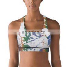 Custom Design Printed Gym Yoga Sports Inner Wear Fitness Bra Seamless Bodybuilding Sport Bra thumbnail-1