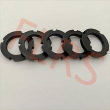 Automotive Customized Rolling Bearing Round Lock Nut EN AW-7075 Anodized Black thumbnail-2