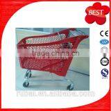 220 Liter Europe Style Plastic Shopping Trolley Carts