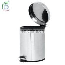 Stainless Steel Mirror Garbage Bin With Separate Bucket Trash Bin thumbnail-4