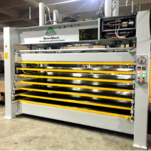 Woodworking Hydraulic Melamine Laminating Hot Press Machine for Fire-proofing Floor, Door, Furniture