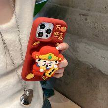 Cartoon Master Silicone Stand Mobile Phone Case Fall Protection Case for Mobile Phone 11 12 13 14 15Pro Max thumbnail-3