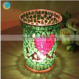 Mosaic Glass Candle Holder Mexico Tealight Candle Holder Glassware Home Goods